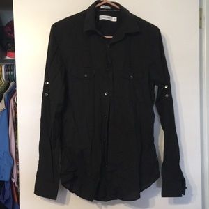 CK Dark grey casual button down
